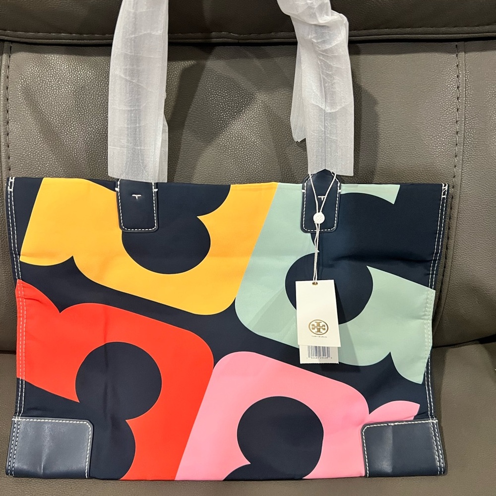 Tory Burch Colorful Graphic Tote